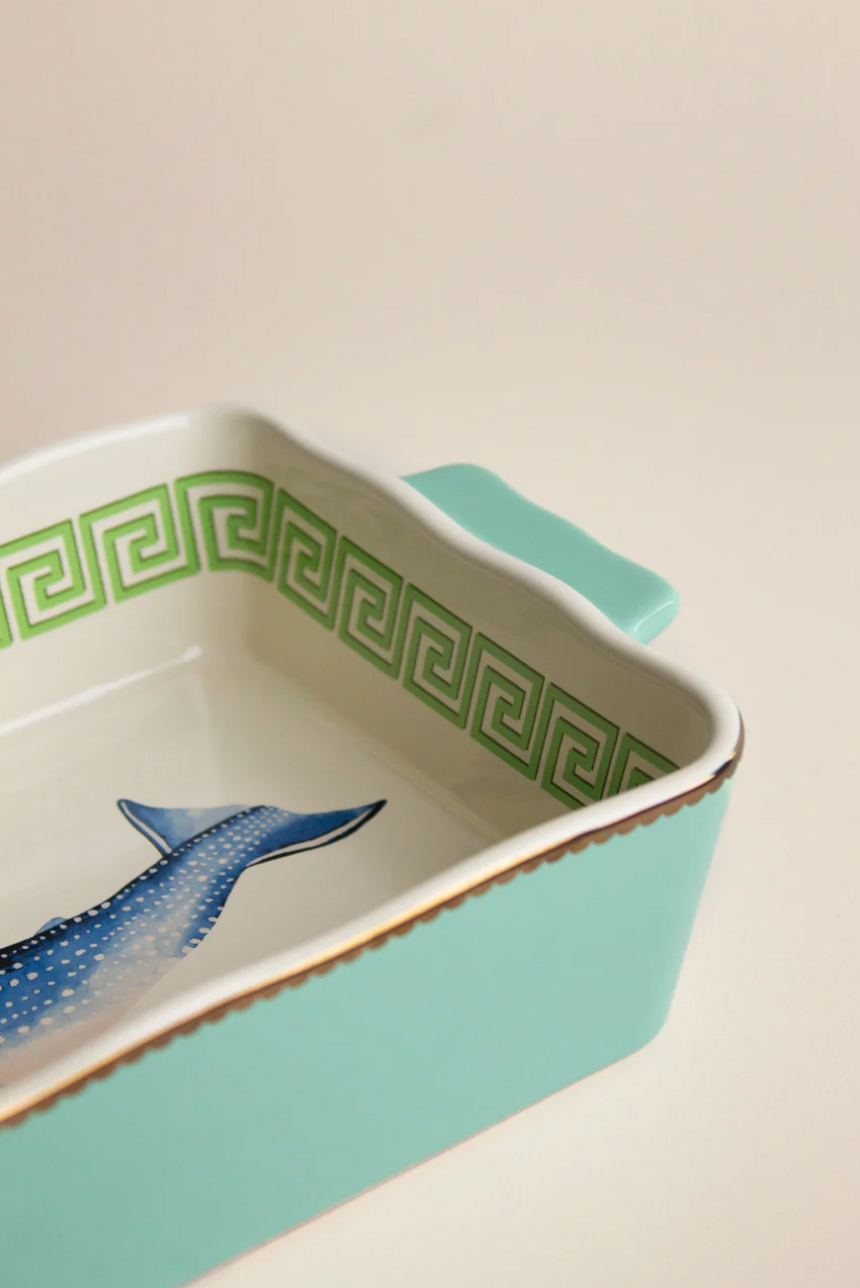 Yvonne Ellen Small Rectangular Baking Dish, Whale