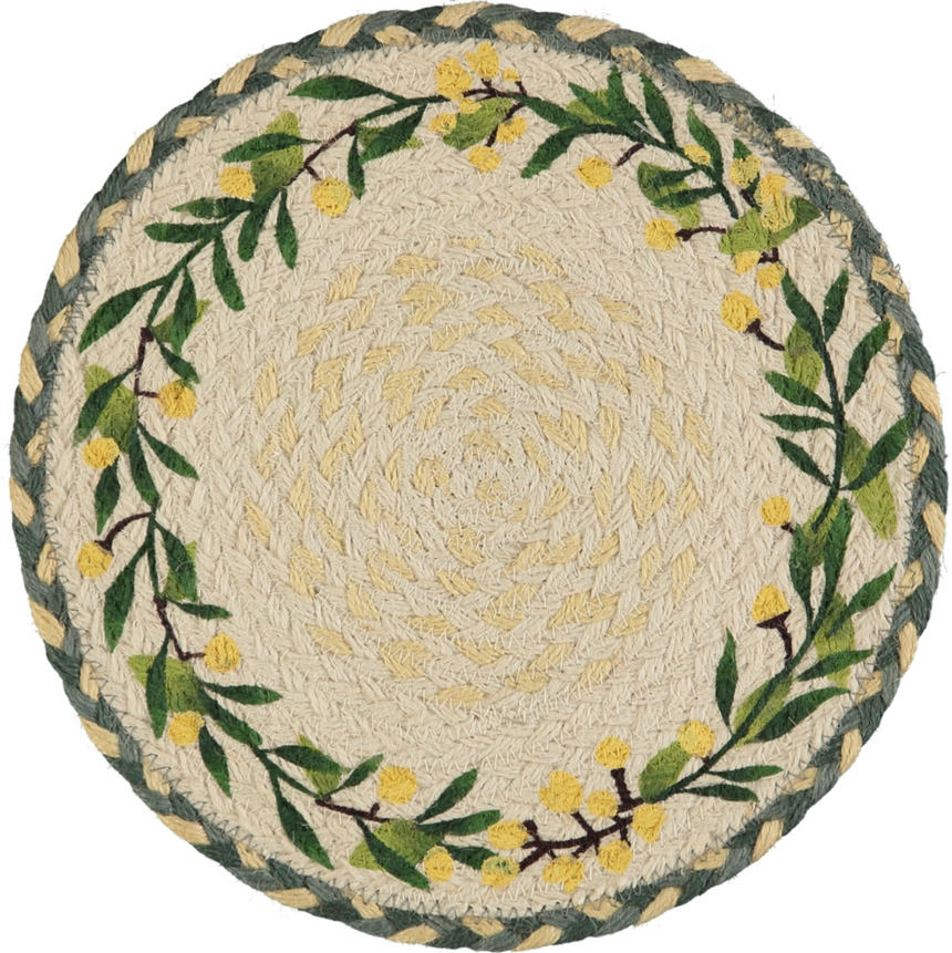 The Braided Rug Company Jute Placemats, Mimosa ( Set Of 6 )