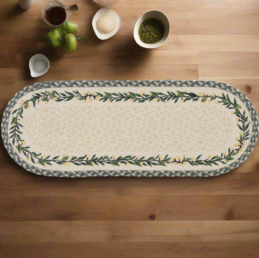 The Braided Rug Company Jute Table Runner, Mimosa