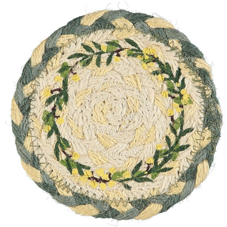 The Braided Rug Company Jute Coasters, Mimosa ( Set Of 6 )