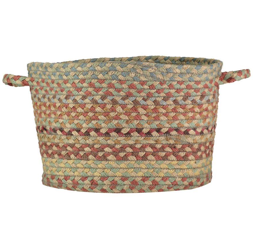 The Braided Rug Company Small Jute Basket, Pampas