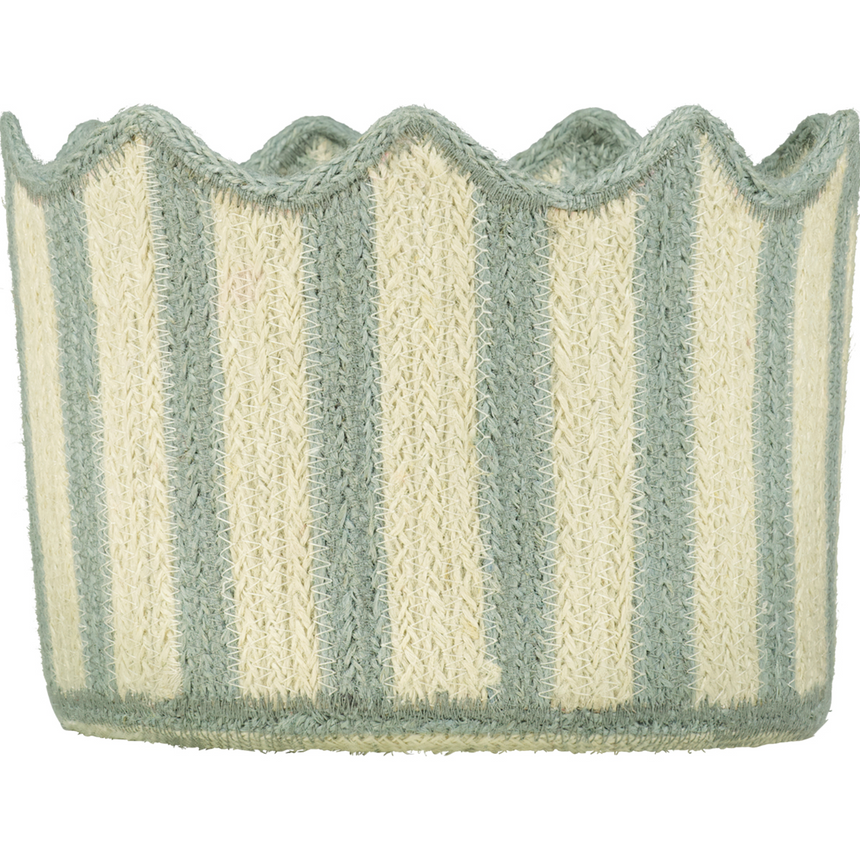 The Braided Rug Company Tulip Basket, Light Blue