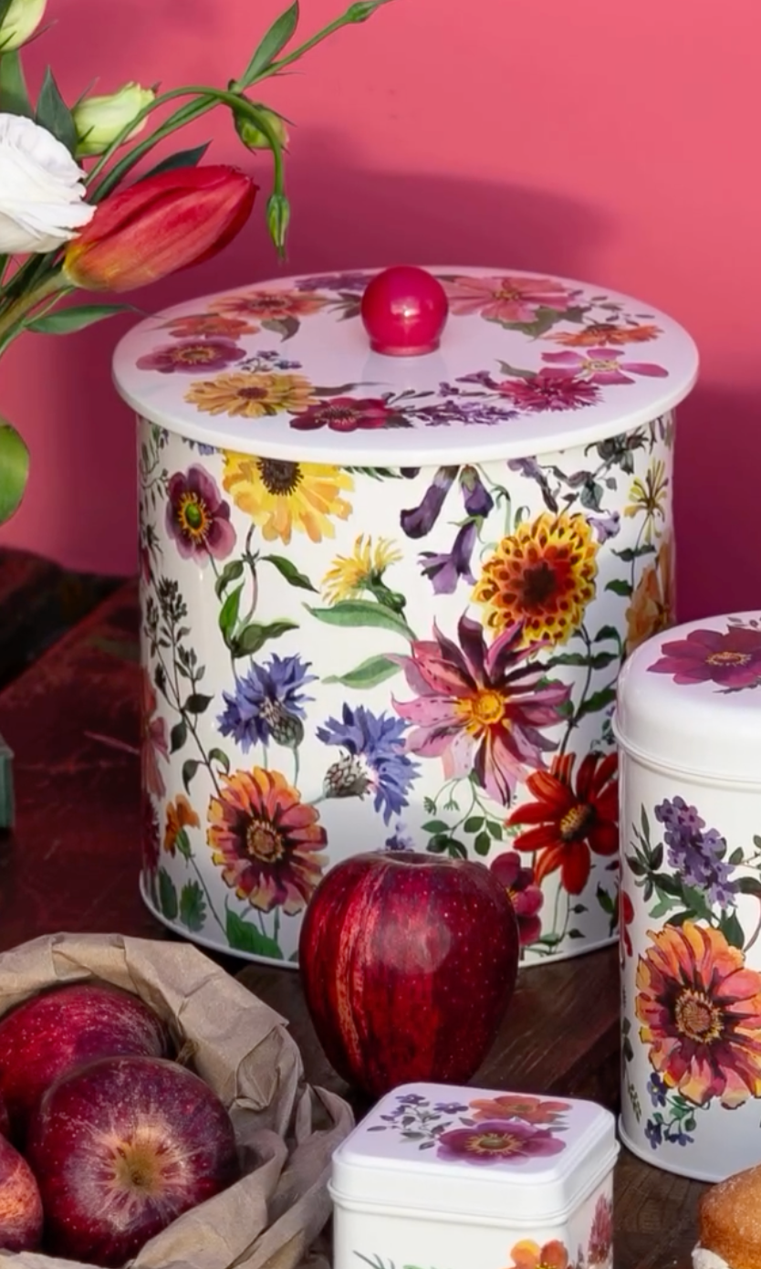 Emma Bridgewater Biscuit Barrel, Garden Flowers