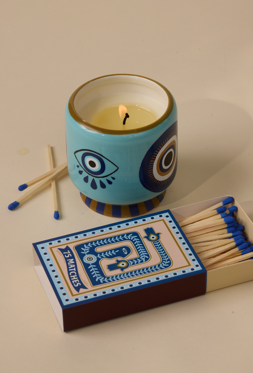 Paddywax A Dopo Eye Ceramic Scented  Candle, Incense & Smoke