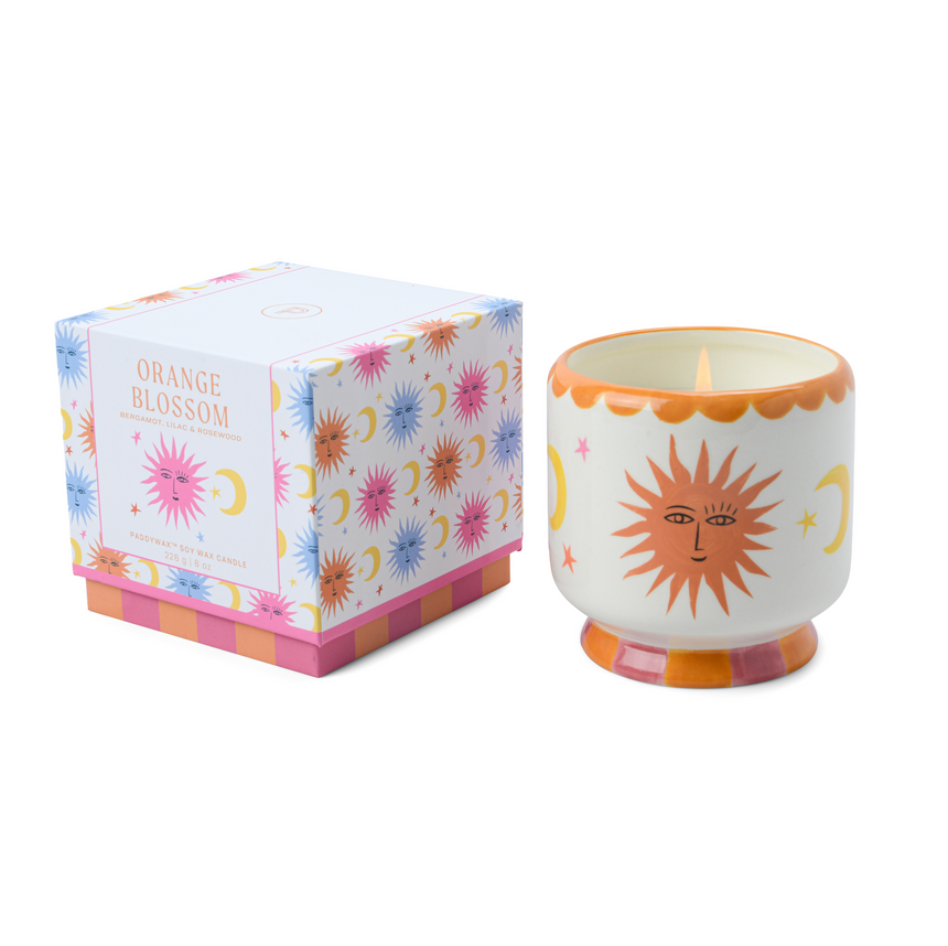 Paddywax A Dopo Sun Ceramic Scented Candle, Orange Blossom