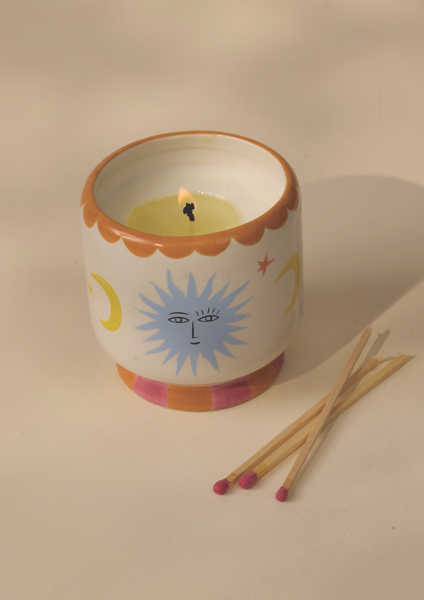 Paddywax A Dopo Sun Ceramic Scented Candle, Orange Blossom