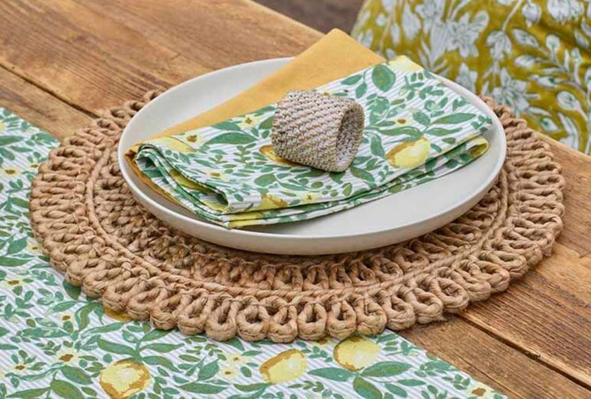 Walton & Co Looped jute Circular Trivet