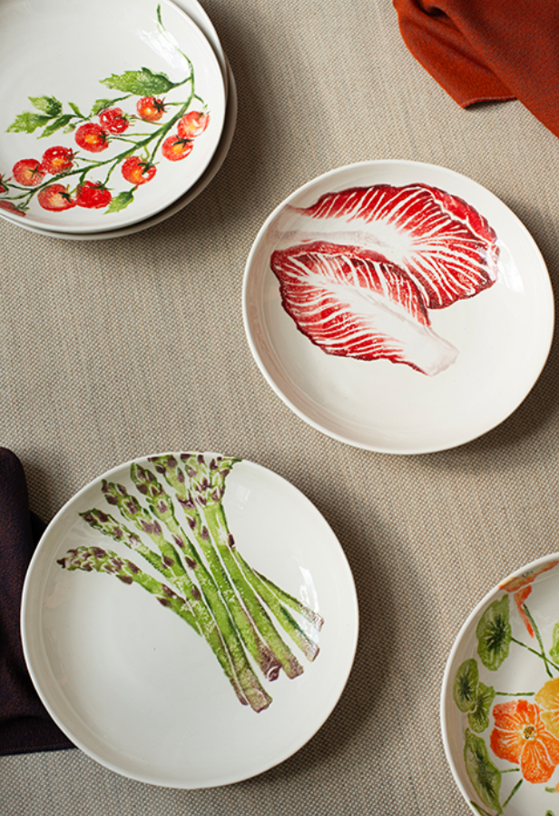 Bliss Home Supper Bowl, Asparagus