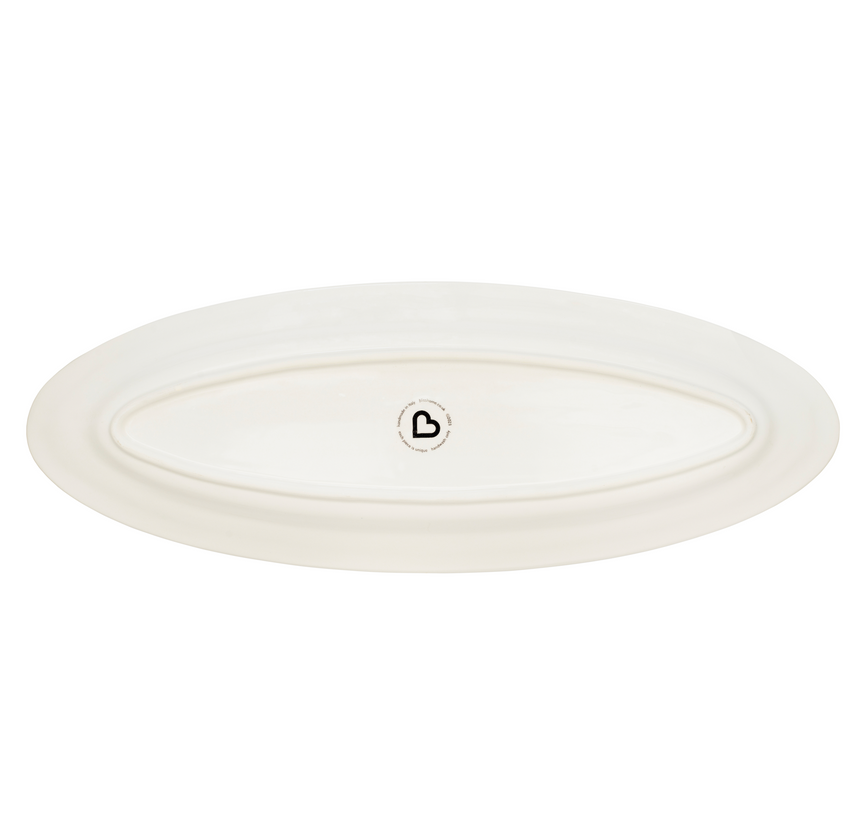 Bliss Home Tulip Rimmed Extra Large Oval Serving Platter