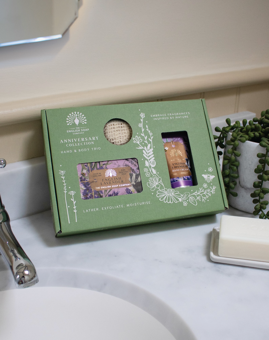 The English Soap Company Anniversary, English Lavender Gift Set