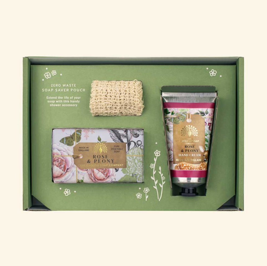 The English Soap Company Anniversary, Rose & Peony Gift Set