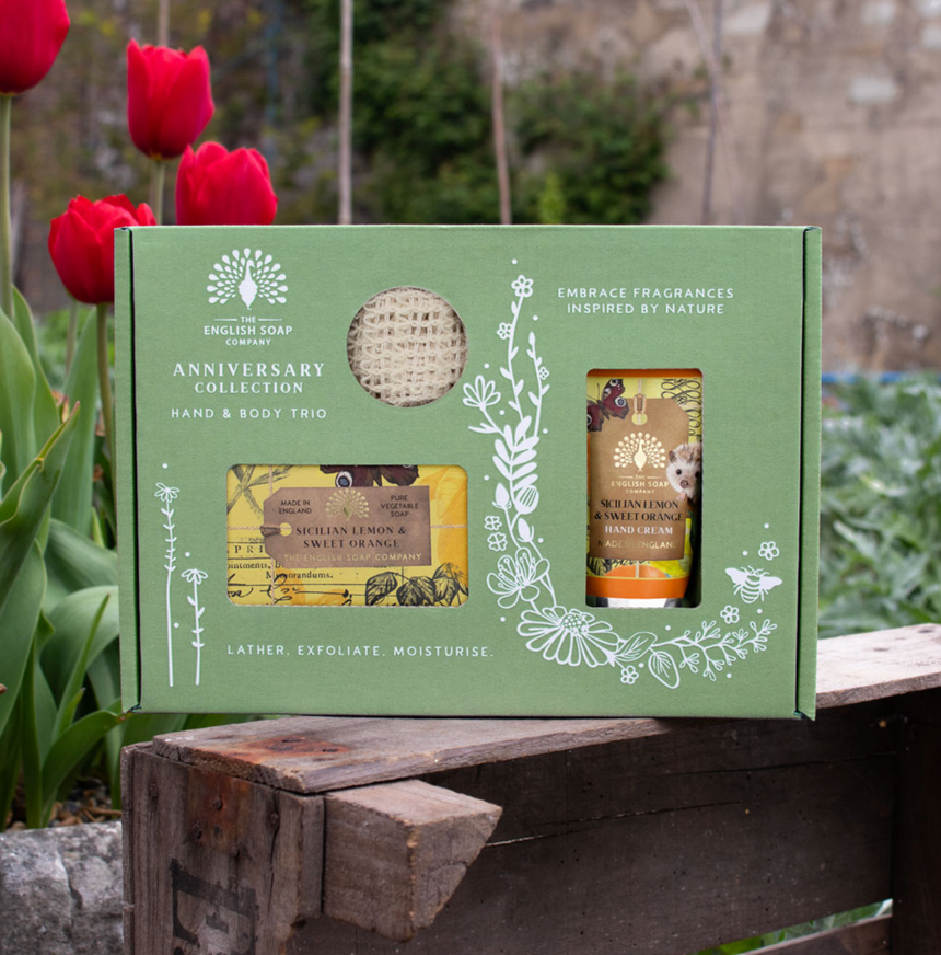 The English Soap Company Anniversary, Sicilian Lemon & Sweet Orange Gift Set