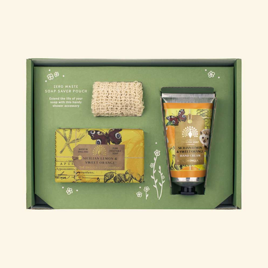 The English Soap Company Anniversary, Sicilian Lemon & Sweet Orange Gift Set