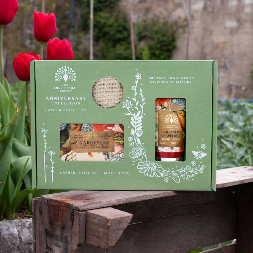 The English Soap Company Anniversary, Gardeners Grapefruit Soap & Hand Cream Gift Set