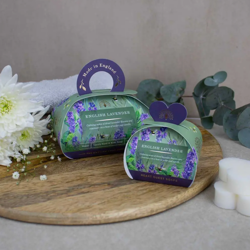 The English Soap Company Signature, English Lavender Mini Heart Soaps