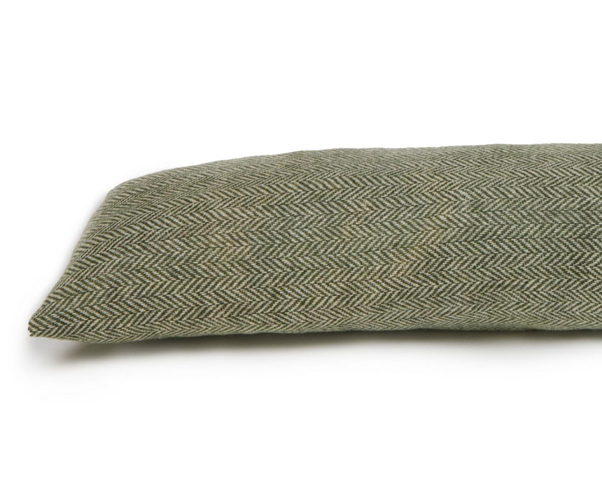 Tweedmill Herringbone Tweed Draught Excluder, Olive