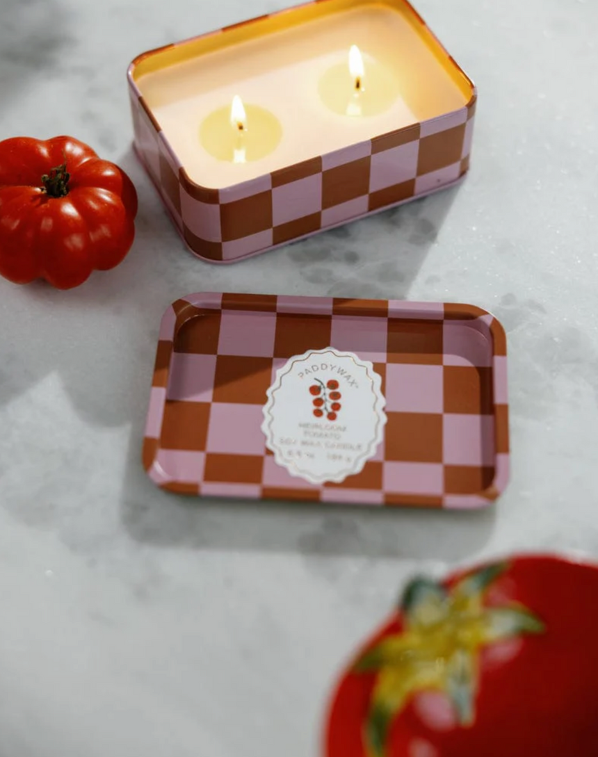 Paddywax A Dopo Heirloom Tomatoes Tin Scented Candle, Lemon & Sage