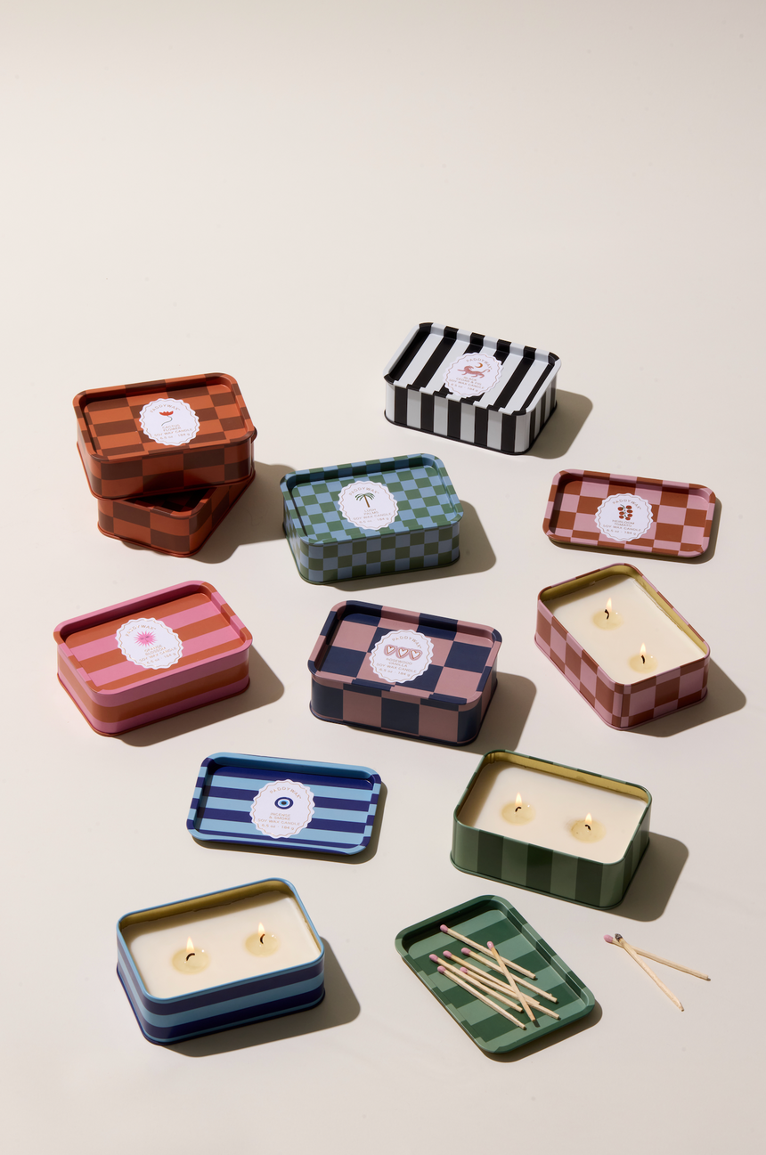 Paddywax A Dopo Snake Tin Scented Candle, Wild Lemongrass
