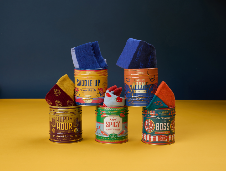 Gentlemens Hardware Socks In a Can, Pizza