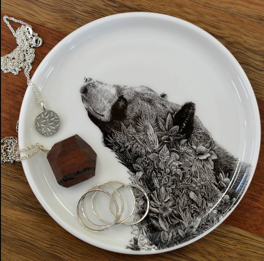 Maxwell & Williams Marini Ferlazzo Wildlife Side Plate, Asiatic Black Bear