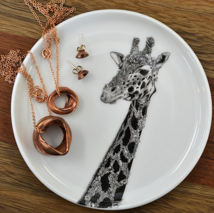 Maxwell & Williams Marini Ferlazzo Wildlife Side Plate, Giraffe