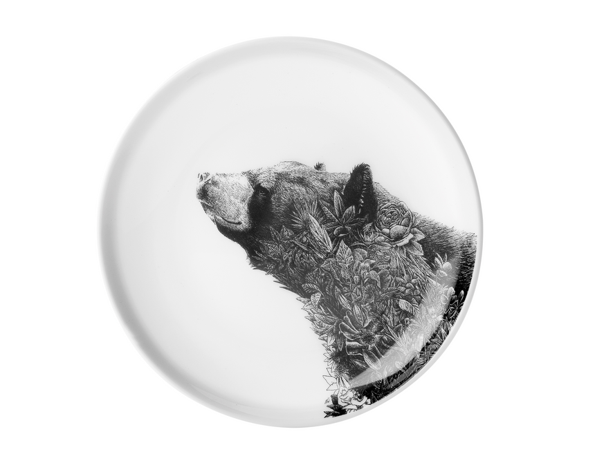 Maxwell & Williams Marini Ferlazzo Wildlife Side Plate, Asiatic Black Bear