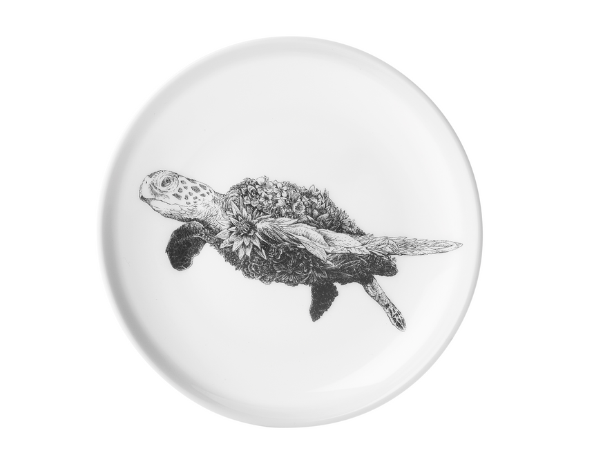 Maxwell & Williams Marini Ferlazzo Wildlife Side Plate, Green Sea Turtle