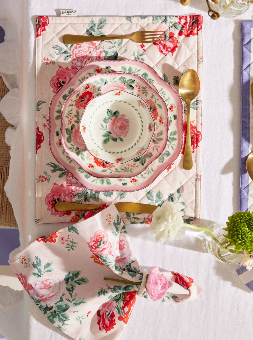 Cath Kidson Archive Rose 12 Piece Dinner Set