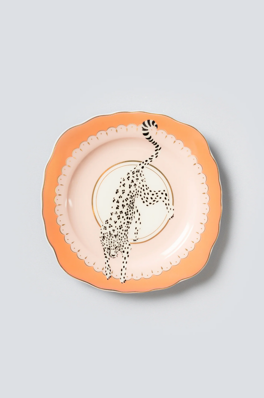 Yvonne Ellen Leopard Tea Plate