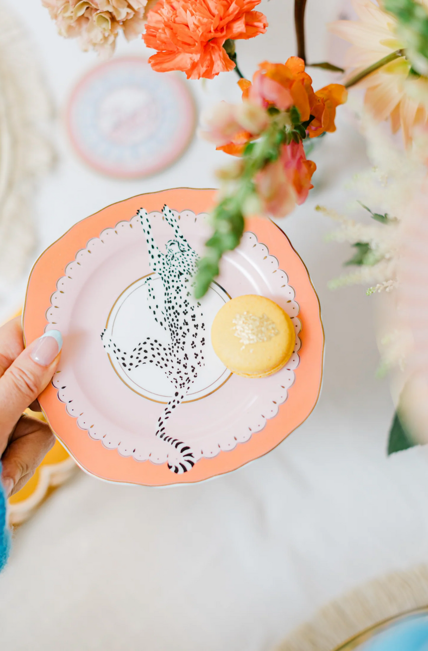Yvonne Ellen Leopard Tea Plate