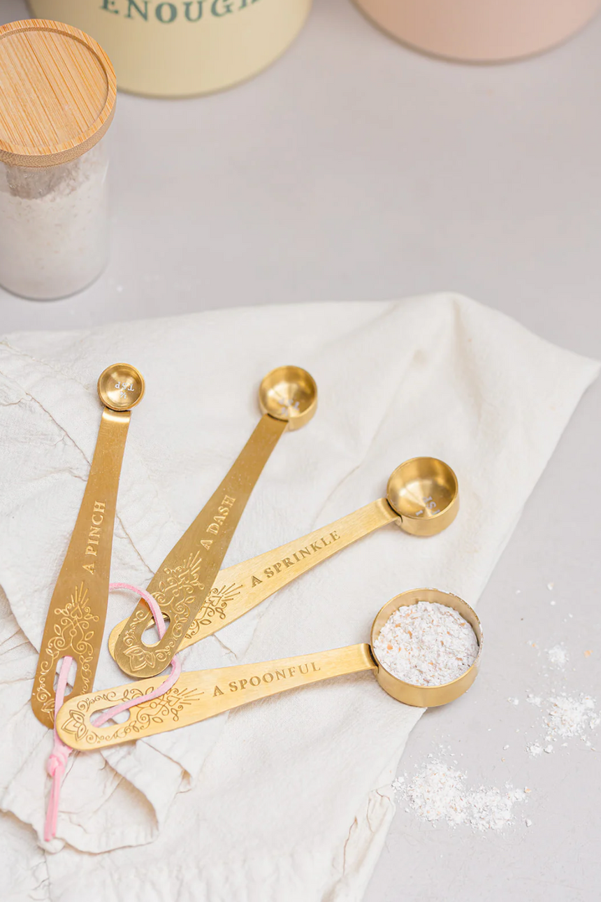 Yvonne Ellen Gold Measuring Spoons (Set Of 4)