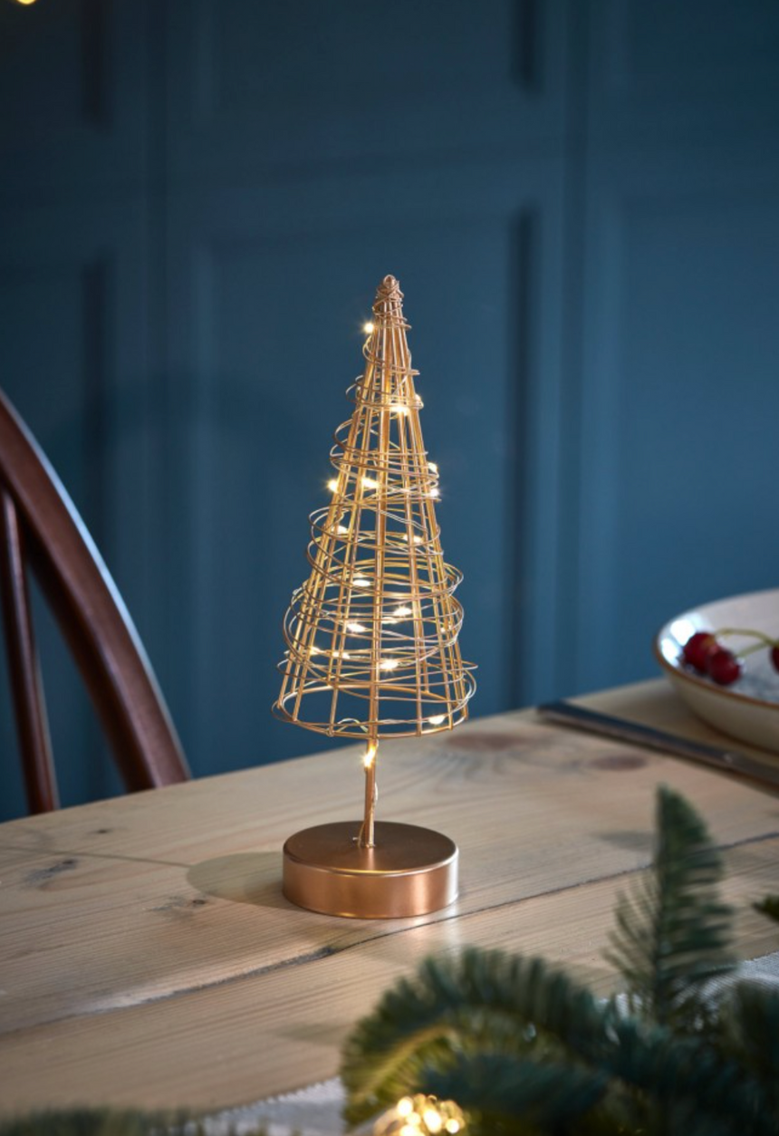 LED Table Tree, Gold