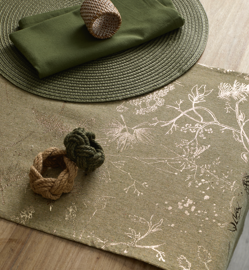 Walton & Co Jute Napkin Ring, Olive