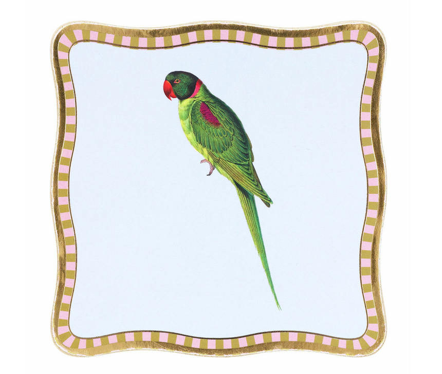 Yvonne Ellen Rectangular Birds Coasters, ( Set Of 4 )