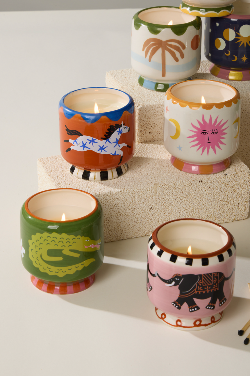 Paddywax A Dopo Horse Ceramic Scented Candle, Sienna Sunset