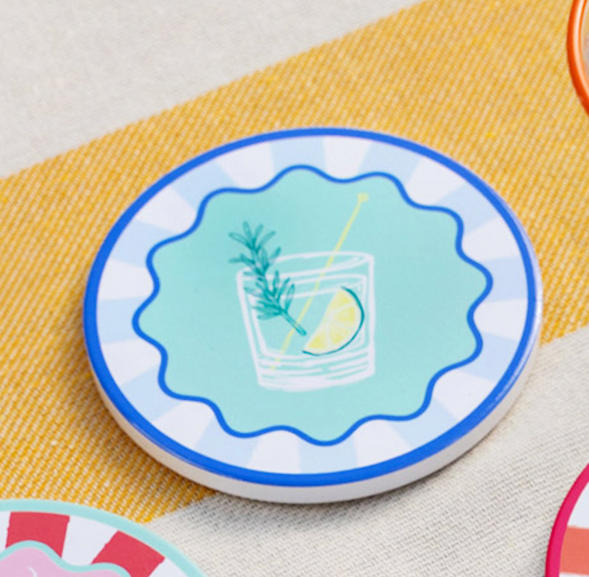 Talking Tables Bon Appetit Drink Icons Coaster