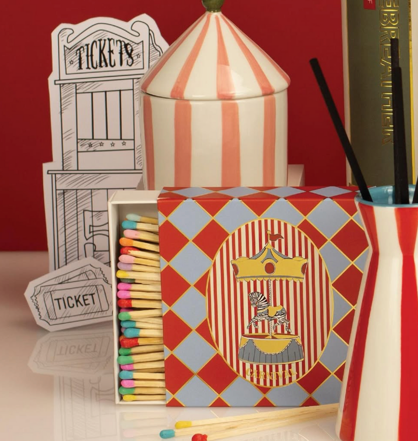 Matchbook Creative Luxury Matches, Carnival Zebra