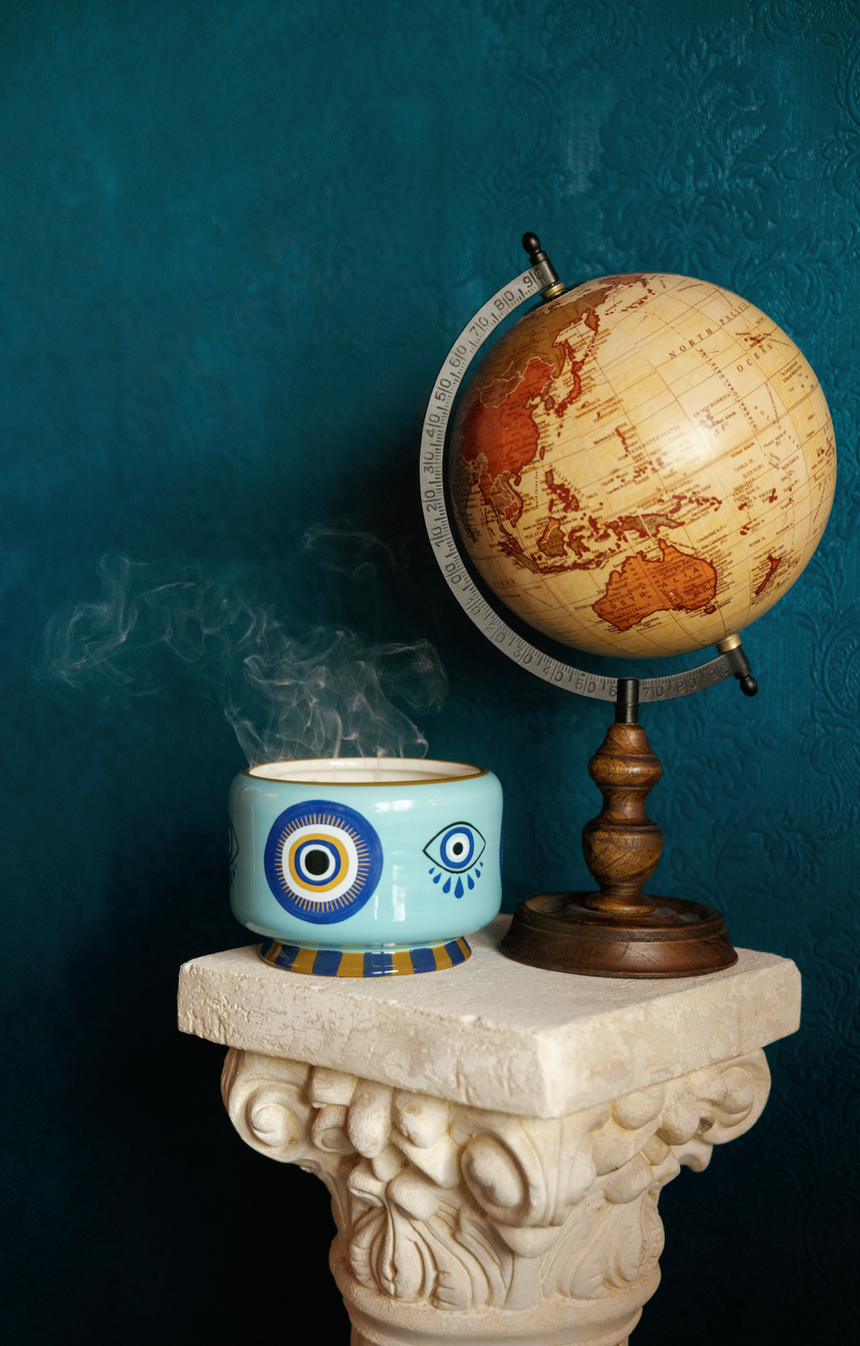 Paddywax A Dopo Eye Ceramic Scented  Candle, Incense & Smoke