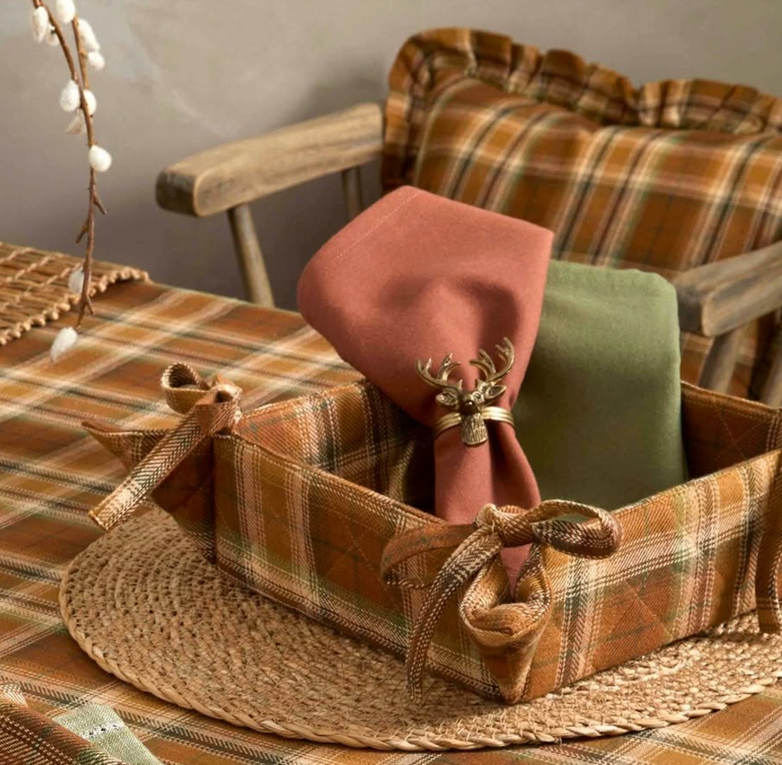 Walton & Co Cotton Napkins, Conker  (Set Of 4)