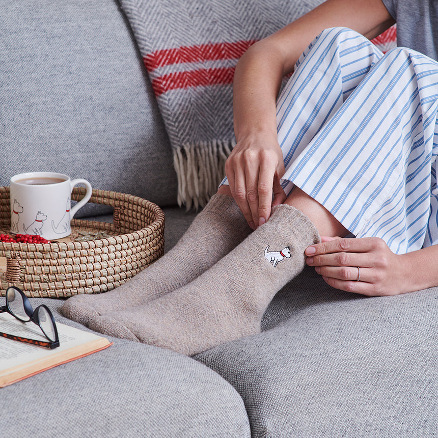Sweet William Dog Walker Socks, Westie