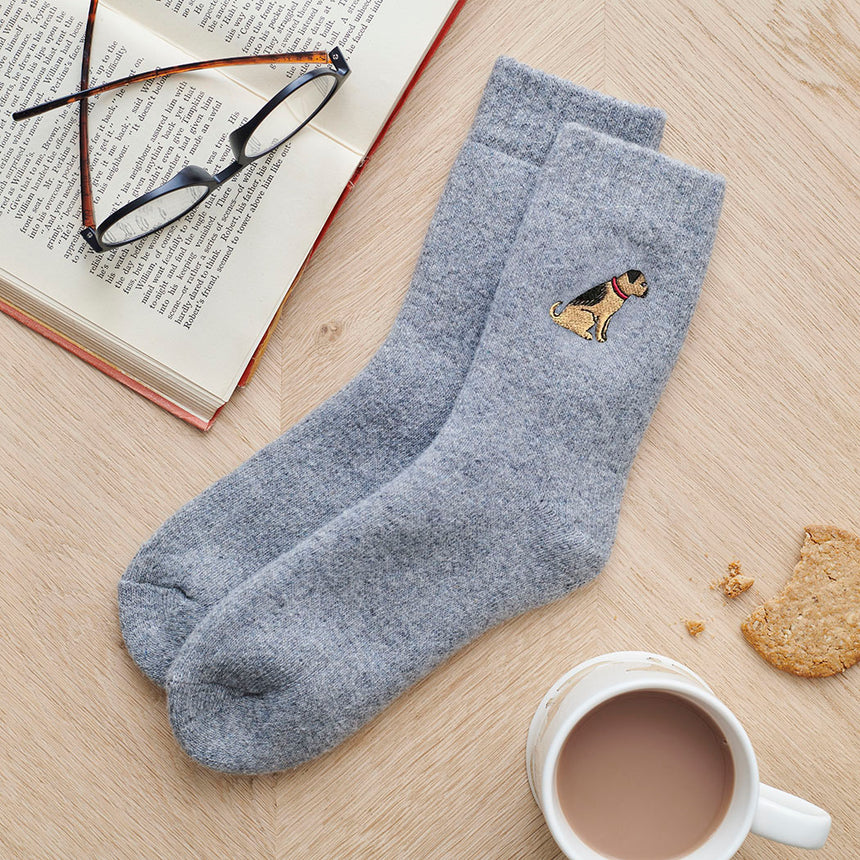 Sweet William Dog Walker Socks, Border Terrier