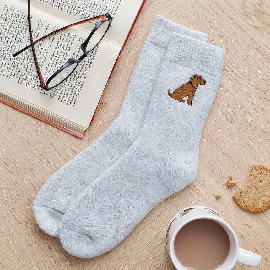 Sweet William Dog Walker Socks, Golden Cocker Spaniel