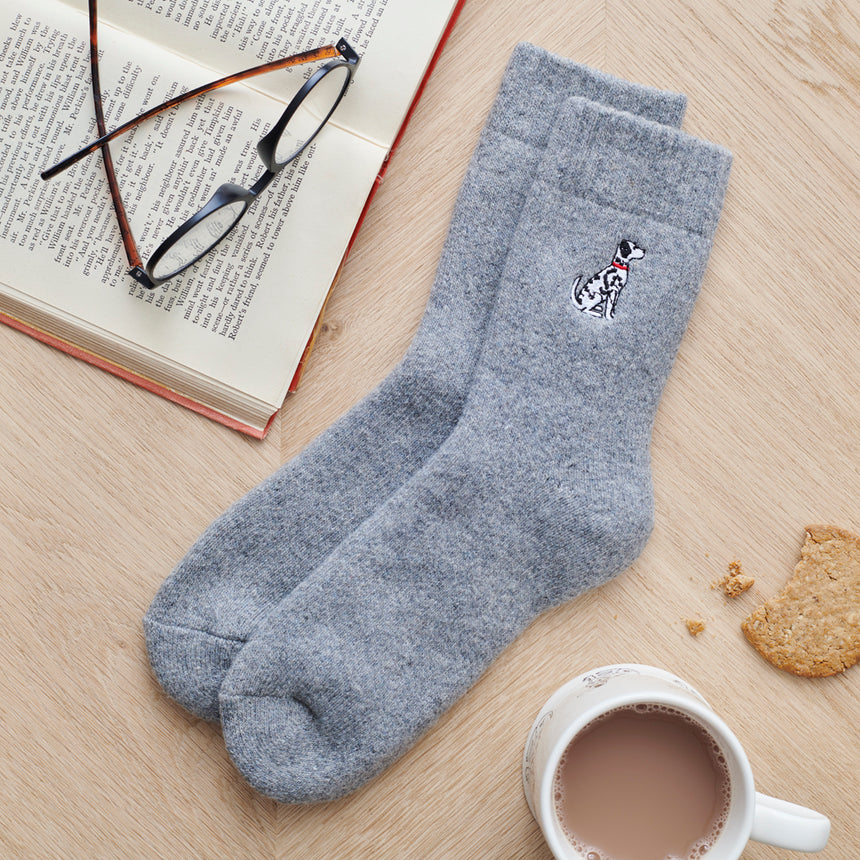 Sweet William Dog Walker Socks, Dalmatian