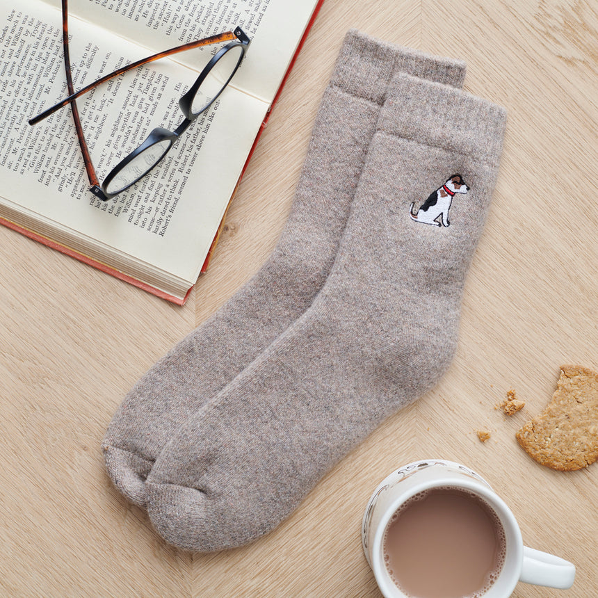 Sweet William Dog Walker Socks, Jack Russell