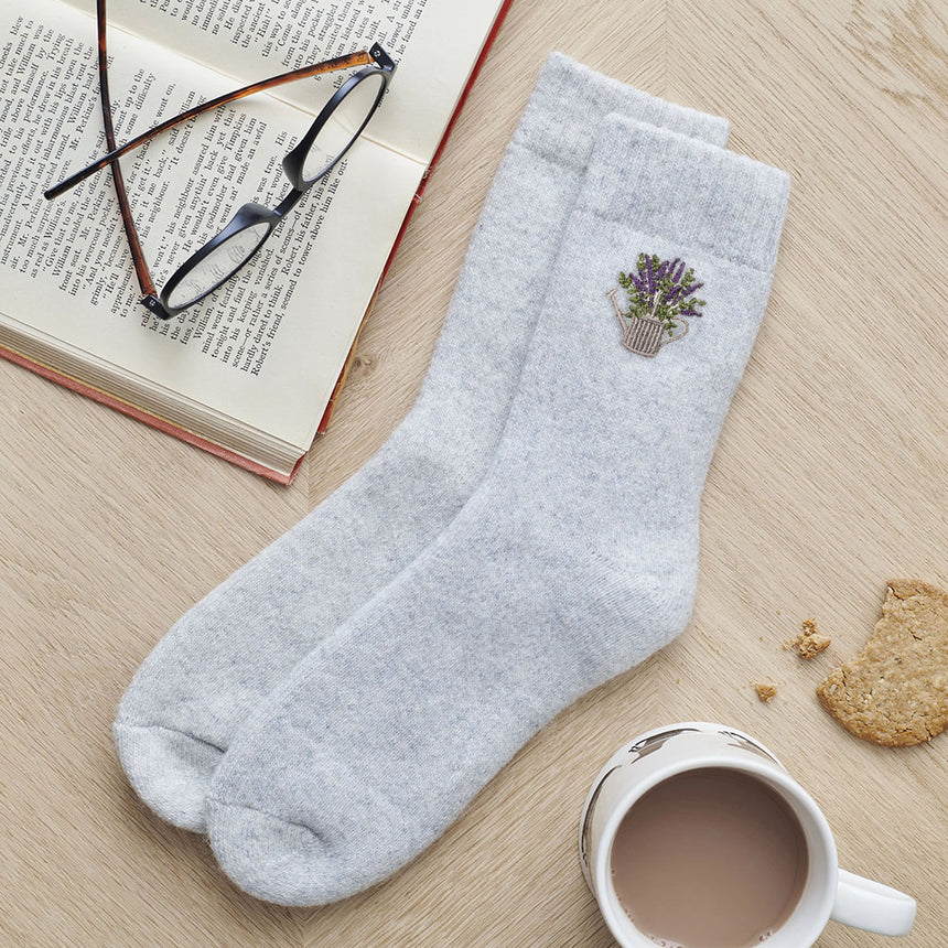 Sweet William Gardening Walking Wool Socks, Watering Can