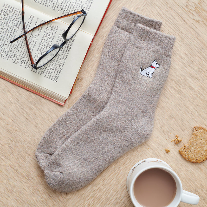 Sweet William Dog Walker Socks, Westie