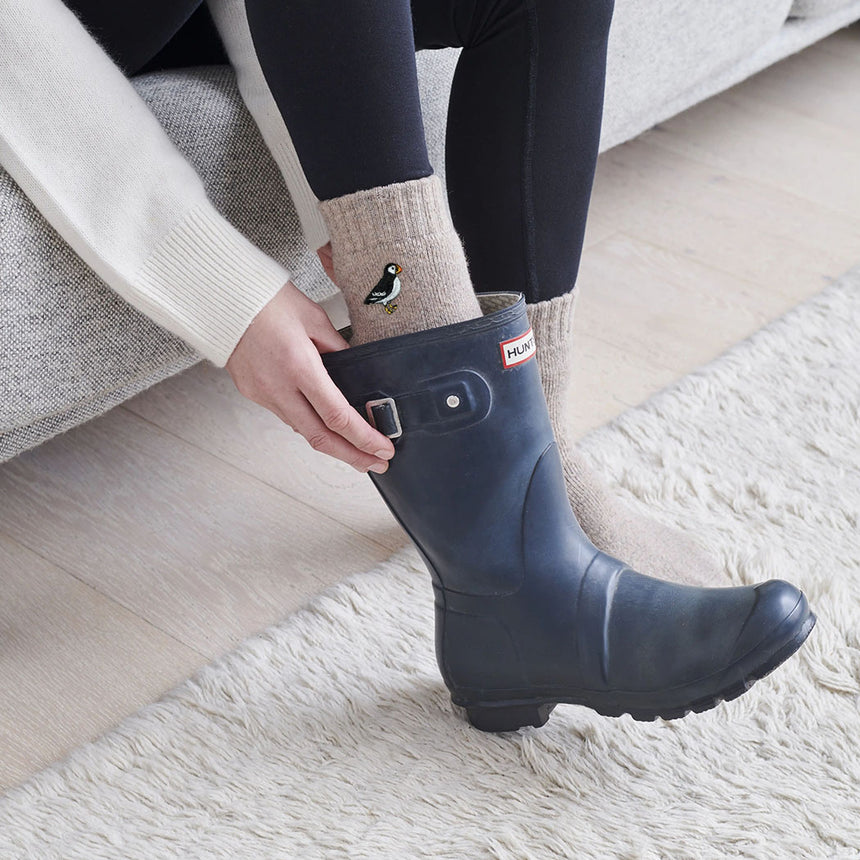 Sweet William Coastal Walking Wool Socks, Puffing