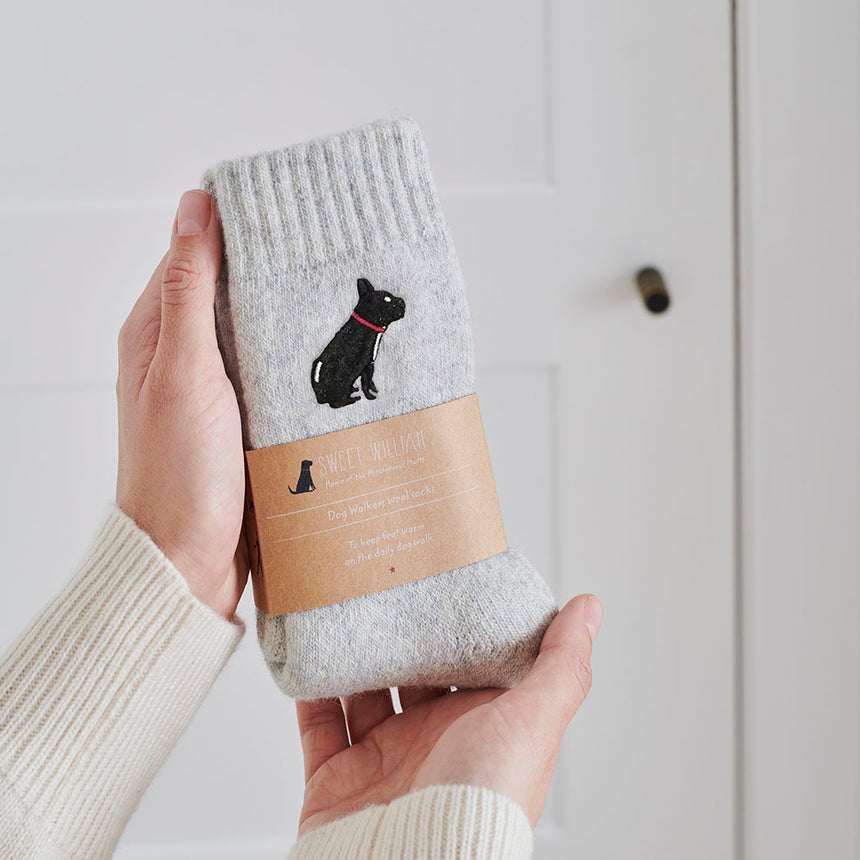 Sweet William Dog Walker Socks, French Bulldog