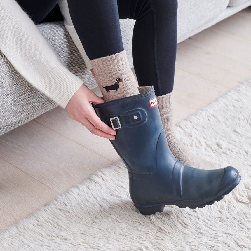 Sweet William Dog Walker Socks, Dachshund