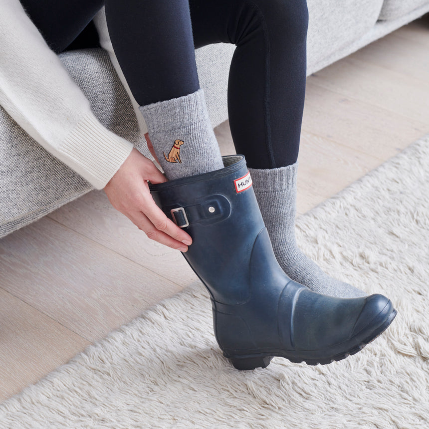 Sweet William Dog Walker Socks, Golden Retriever